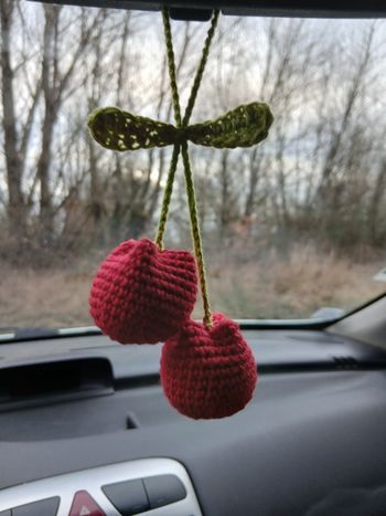 Tulipe rouge pour rétroviseur 