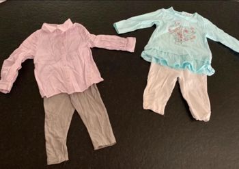 Lot 2 blouses + 2 leggings