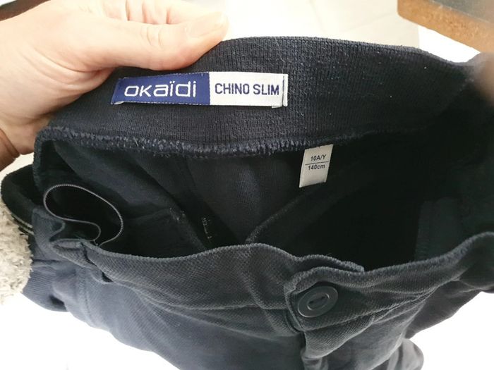 Pantalon garçon Chino slim okaidi 10 ans LYA - photo numéro 6
