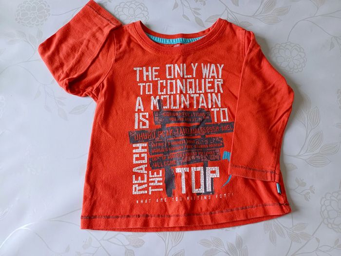 T-shirt 92cm manches longues - photo numéro 2