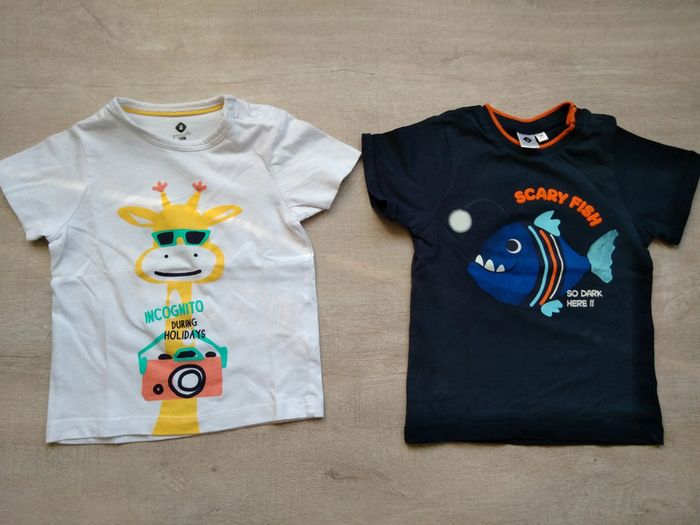 Lot de 2 tshirts, z, taille 18 mois