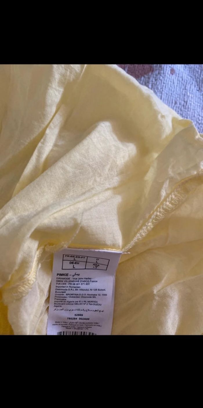 Pimkie robe jaune taille L - photo numéro 7