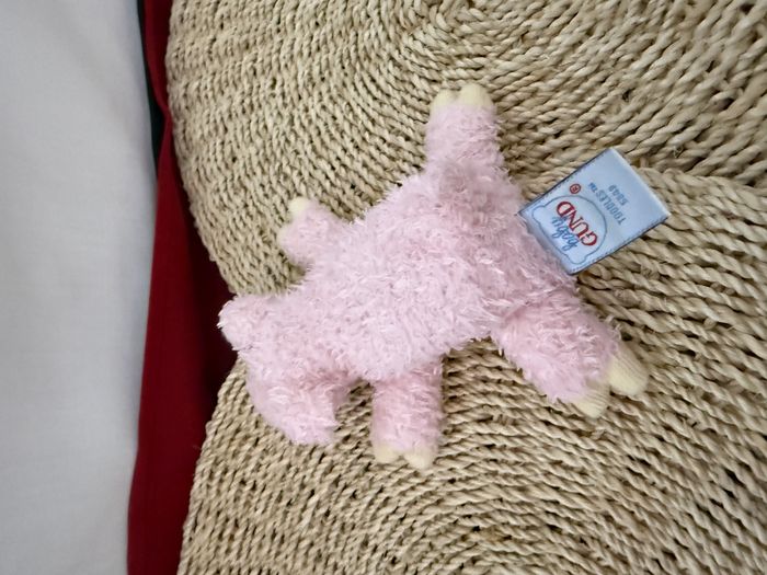Peluche hochet rose petit mini Baby Gund Toodles cochon peluche cochon - photo numéro 3