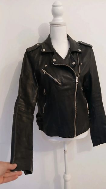 Perfecto en cuir Pull & Bear