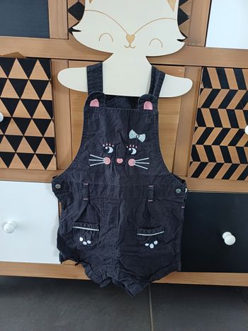 Salopette chat  12 mois gemo