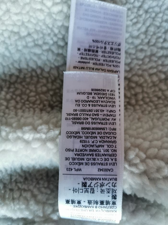 Blouson Levi’s Trucker Sherpa homme – Velours côtelé marron – Taille M - photo numéro 5