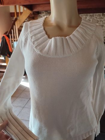 Pull blanc femme