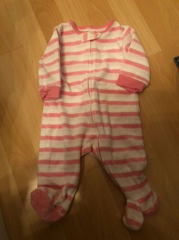 Pyjamas à fermeture eclair fille 8 mois