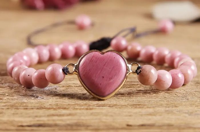 Bracelet rhodochrosite pierre