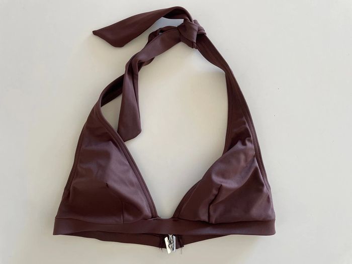 Haut maillot de bain marron