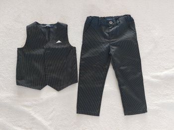 Ensemble gilet + pantalon de costume 24 mois
