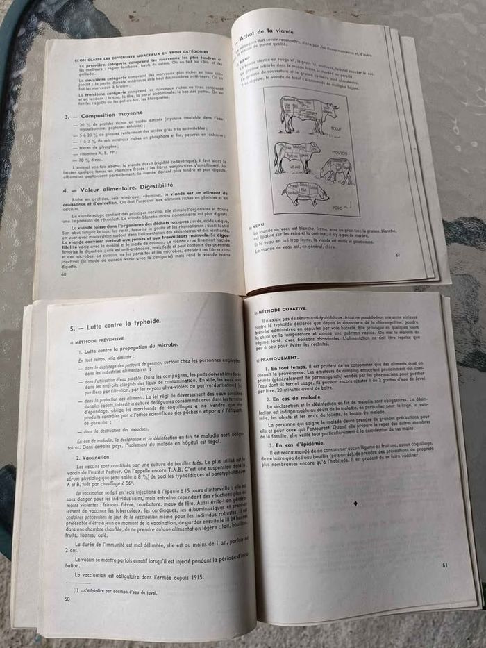 2 livres cours hygiène 1960 - photo numéro 5