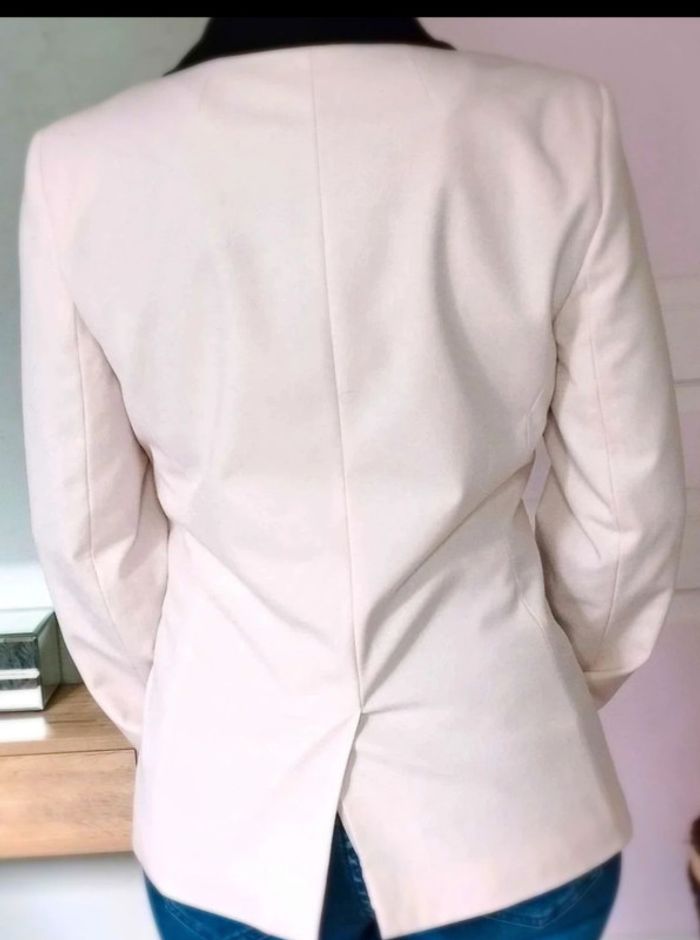 Veste blazer Rose poudré Noir - Naf Naf Vintage - 40 = 36 actuel - Comme Neuve - photo numéro 6