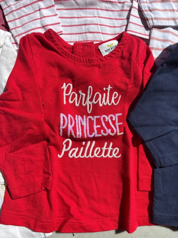 lot de 6 t-shirt manches longues - photo numéro 6