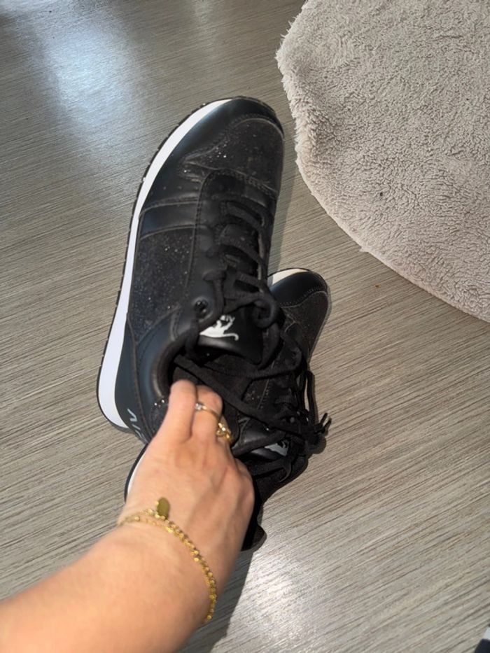 Basket airness noir pailleté argent taille 38 - photo numéro 6
