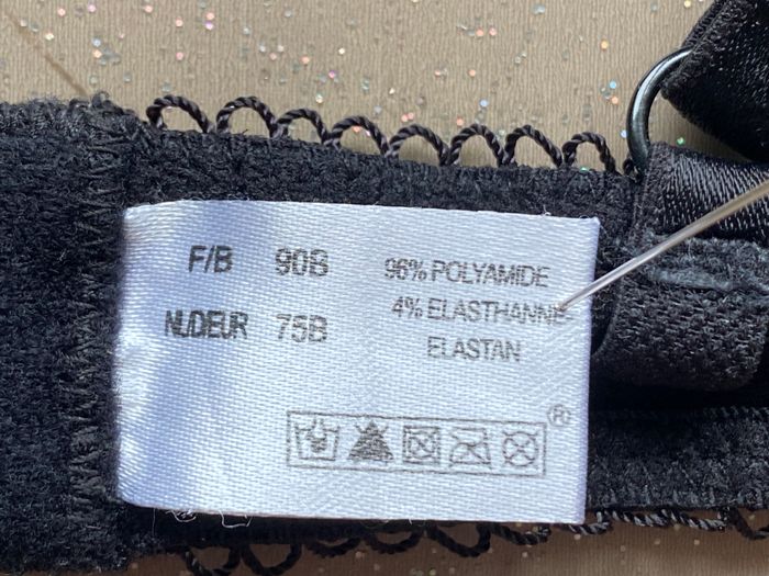 Soutien gorge noir dentelle 90B - photo numéro 3