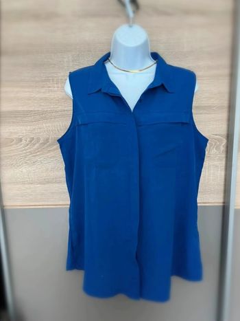 Chemise débardeus bleu