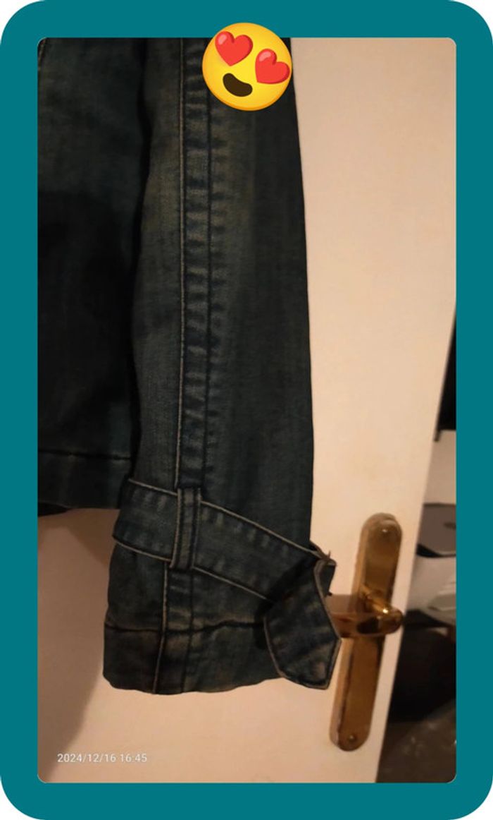 Veste en jean chaude vintage, femme, taille 40 - photo numéro 6