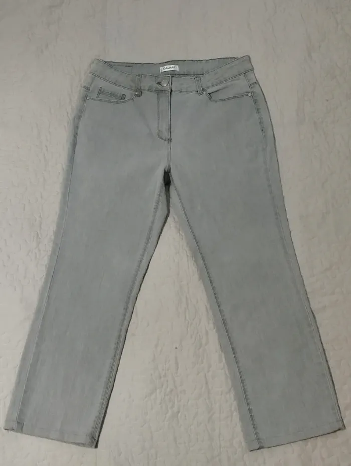 Jeans droit gris femme Damart taille 44 - photo numéro 2