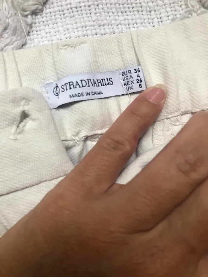 Pantalon lin taille 36 stradivarius - photo numéro 3