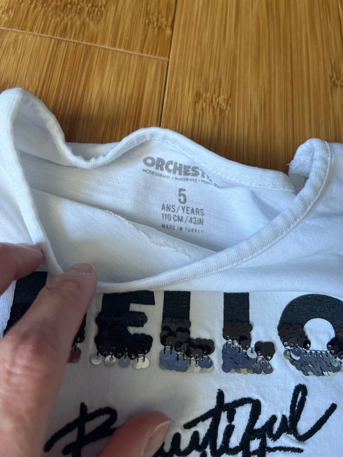 Lot 3 tee-shirts fille 5 ans - photo numéro 3