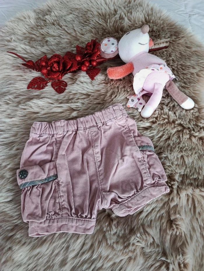 Short velours rose clair sergent major 1 mois - photo numéro 2