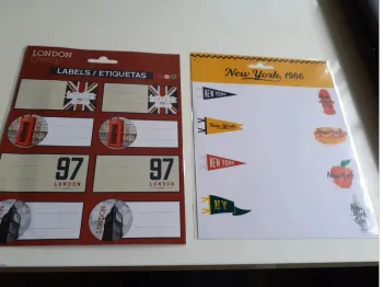 lot d'étiquettes
