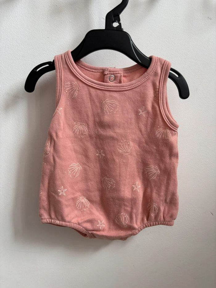 Barboteuse été rose 3 mois - photo numéro 2