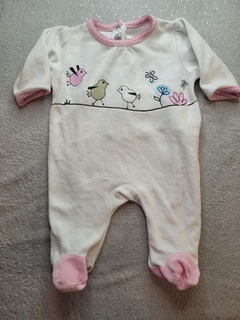 Pyjama velours 3 mois  fille