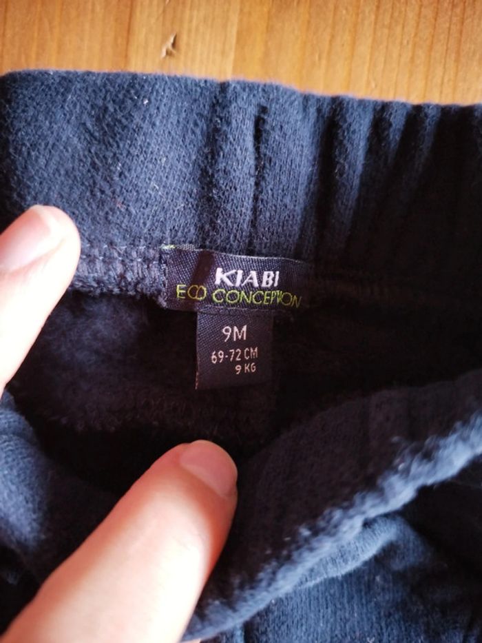 Pantalon bébé bleu marine taille 9 mois - photo numéro 2