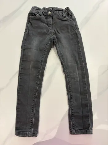 Jeans Skinny Fit noir/gris foncé 4 ans réglable Kiabi fille