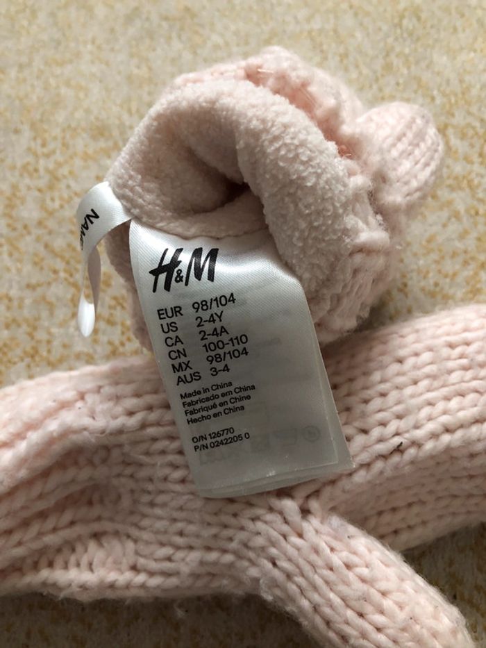 Moufles lapine rose - photo numéro 4