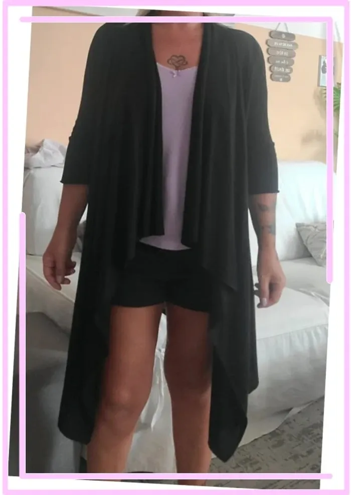Veste longue noir taille M - photo numéro 3