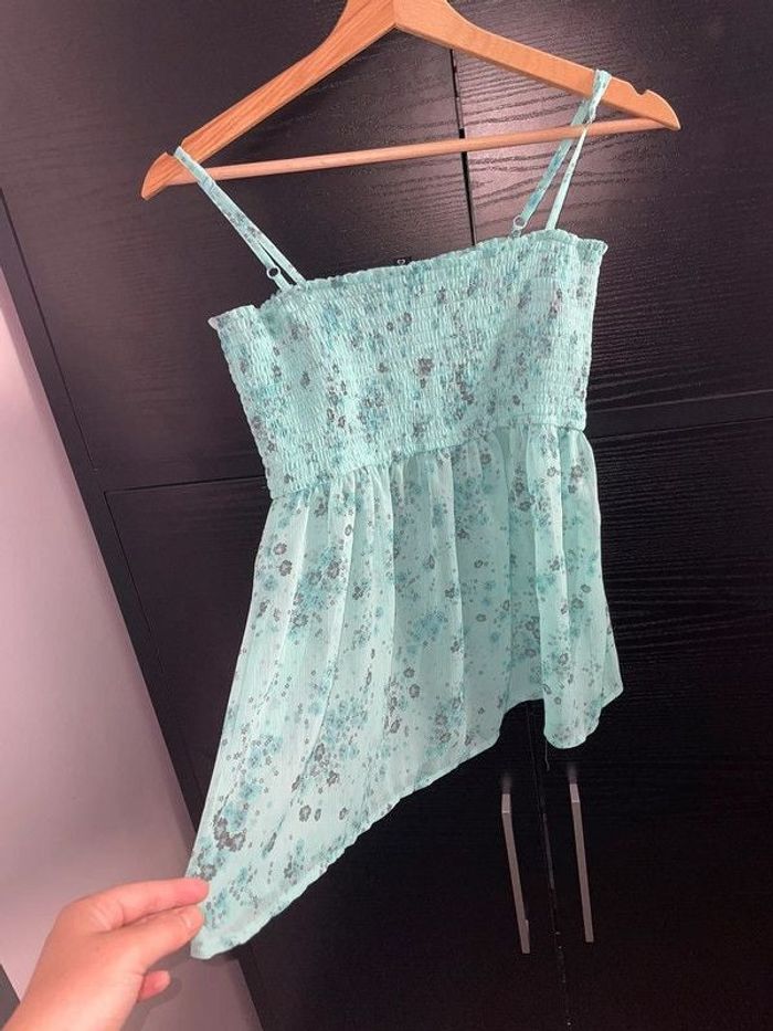 debardeur turquoise H&M L