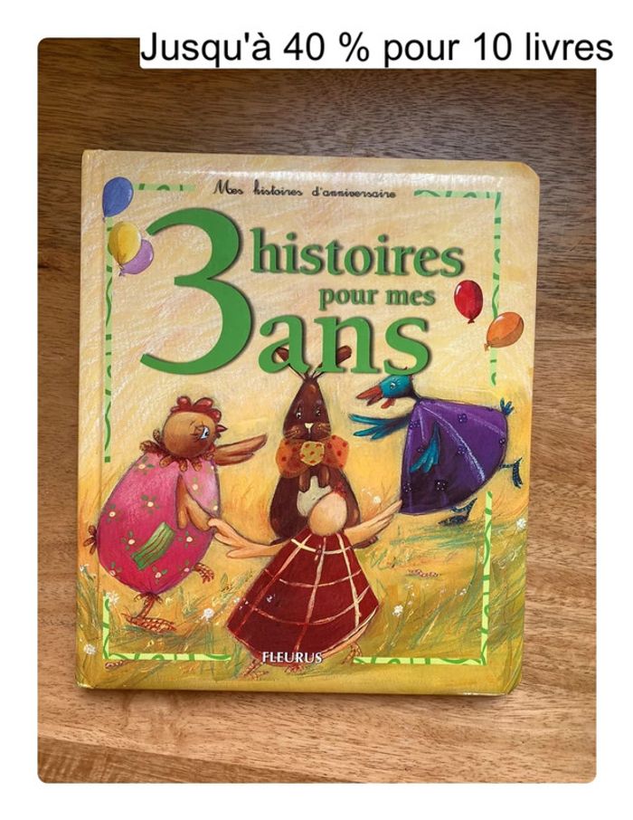 3 histoires pour mes 3 ans Fleurus