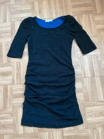 Robe noire en dentelle Sandro