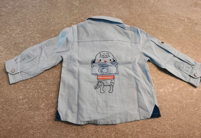 Chemises à manches longues chic bébé garçon 12 mois comme NEUVE - photo numéro 2