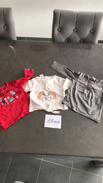 Lot 3 teeshirt manches longues