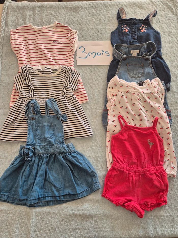 Lot Barboteuses + Robes 3mois