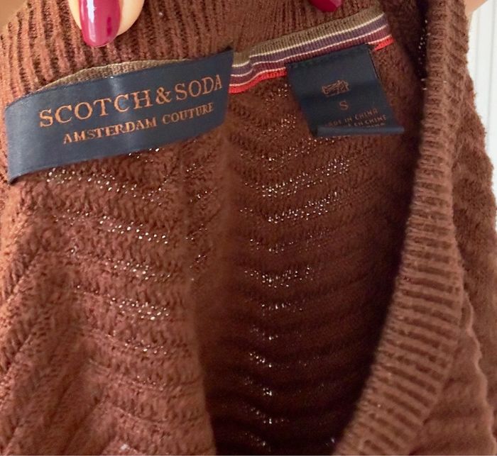 Pull Marron scotch & Soda - taille S - parfait état - photo numéro 4