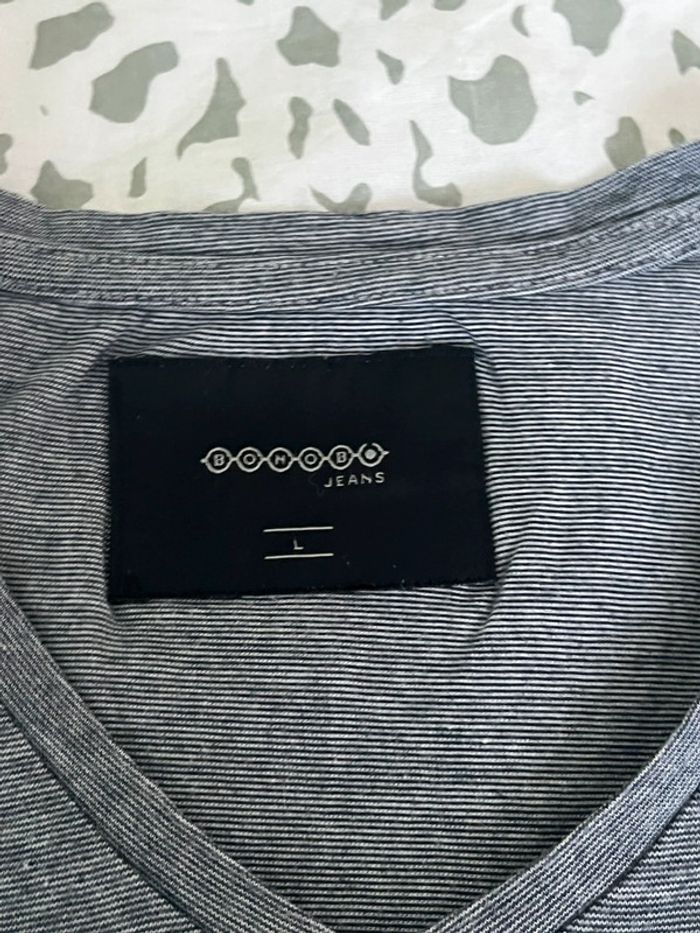Tee-Shirt Bonobo Jeans Gris - photo numéro 3