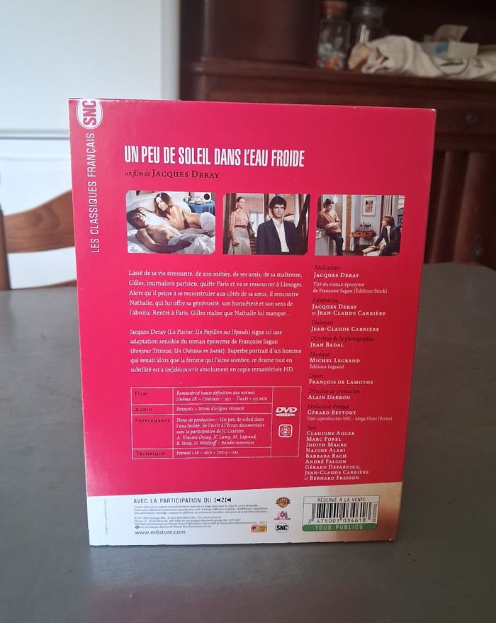 DVD | " Un Peu De Soleil Dans L'Eau Froide " avec Claudine Auger & Marc Porel 🌸🌾 - photo numéro 2
