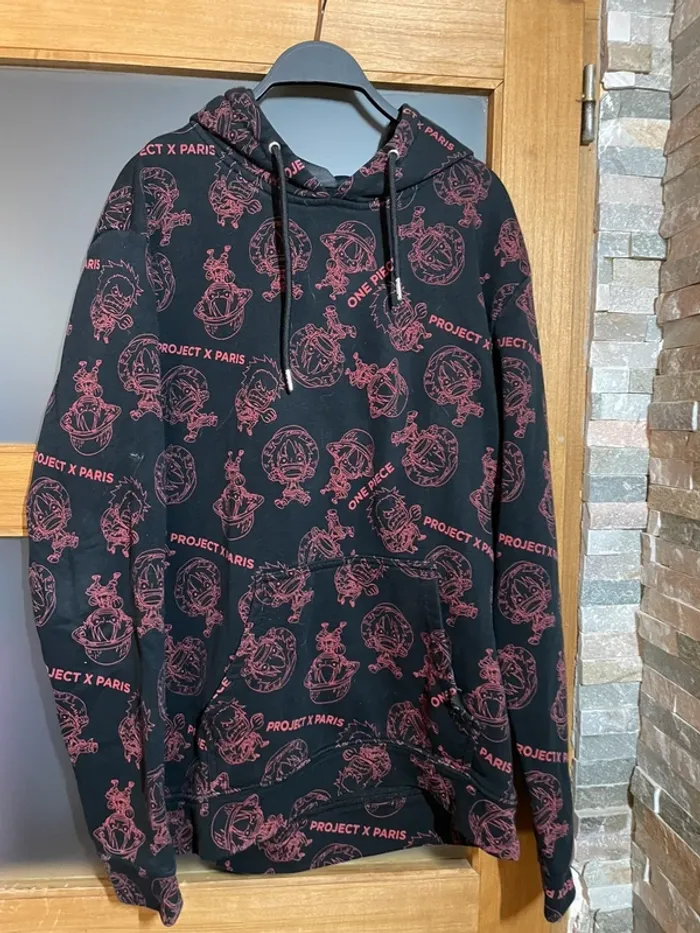 Pull homme, manga One, Piece, taille XL