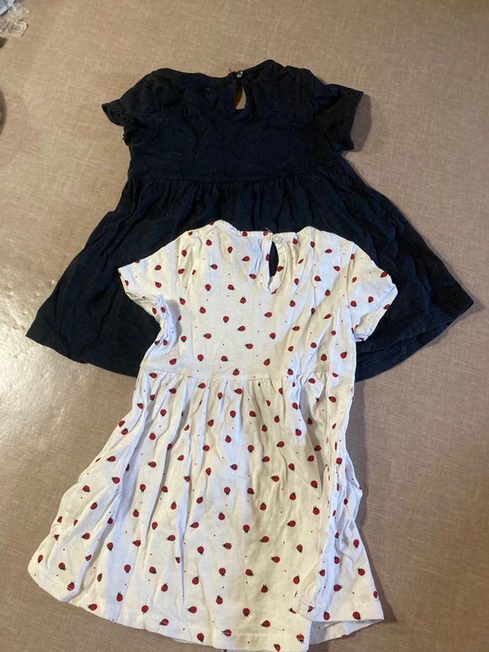 Lot 2 robes KIABI bébé 9 mois - coton bio - photo numéro 6