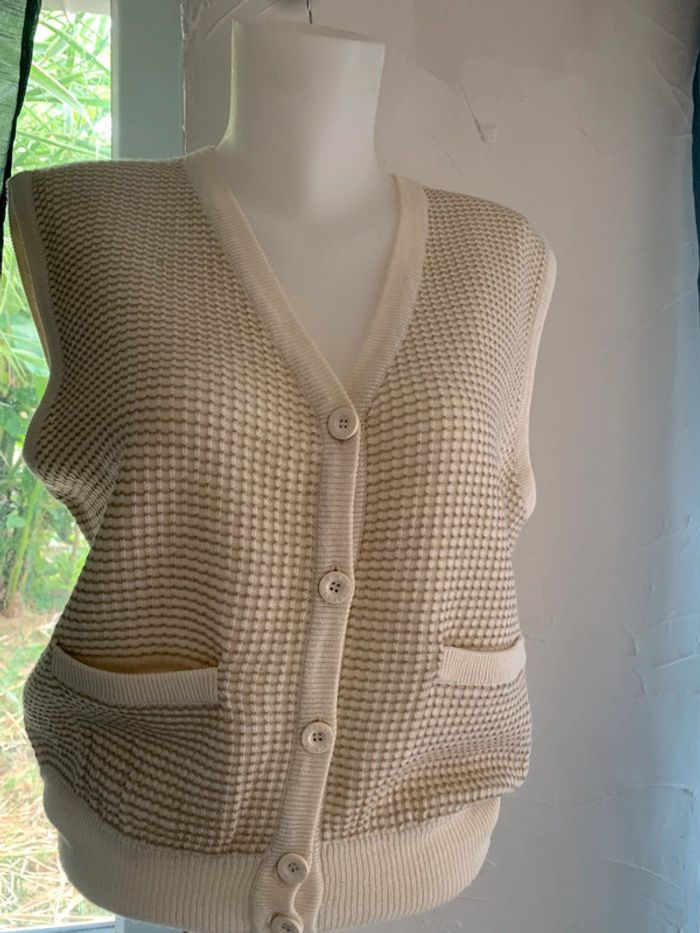 Veste Lecomte vintage sans manches  taille 40