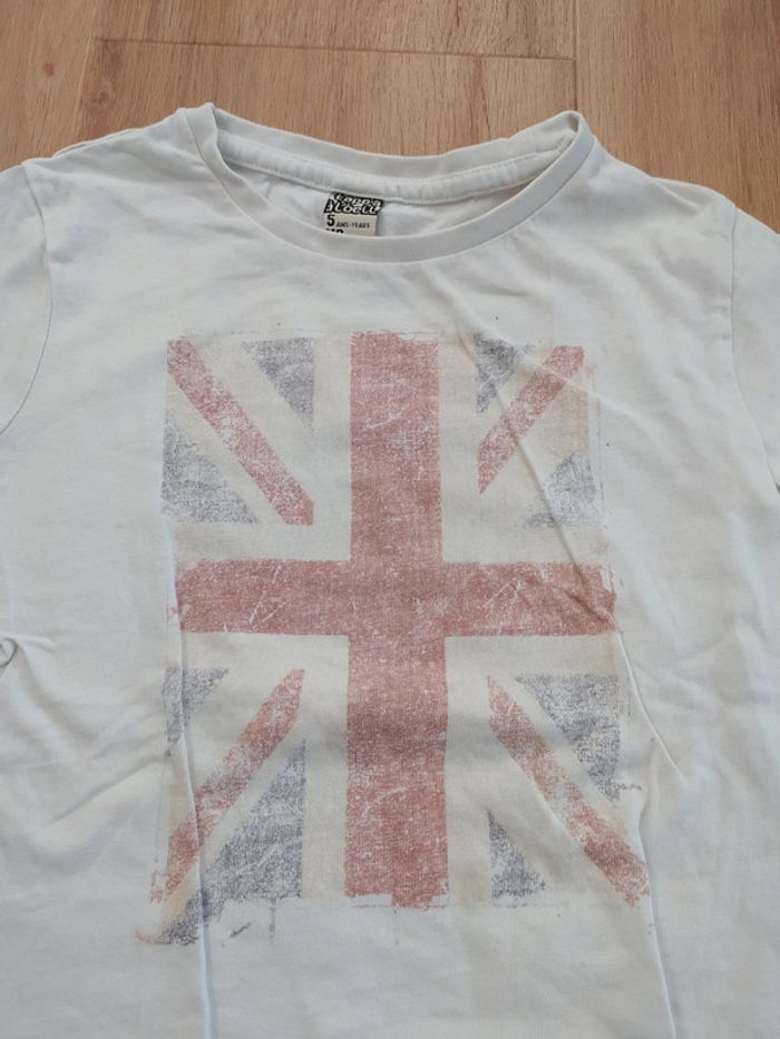 T-shirt été manche courte tape à l'oeil 5 ans Angleterre