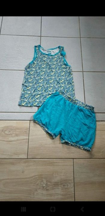 Pyjama d'été short fille 10 ans
