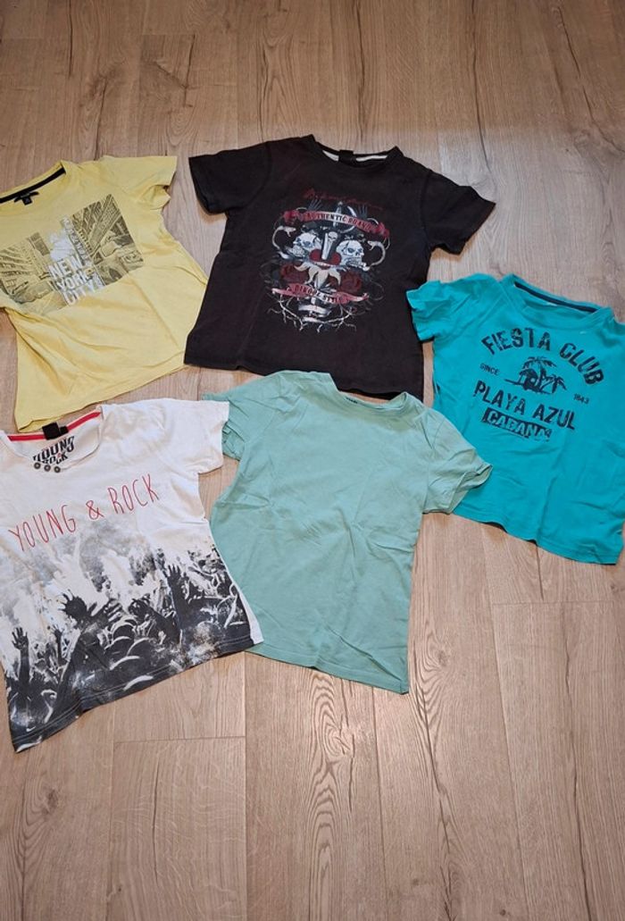 Lot 5 t-shirts 10ans TBE