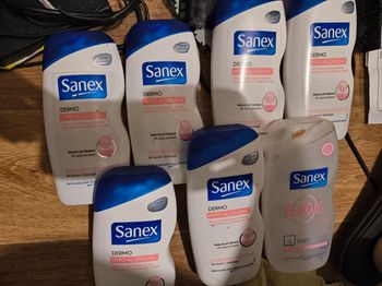 Lot de 7 gel douche sanex dermo hypo allergénique Neuf AB