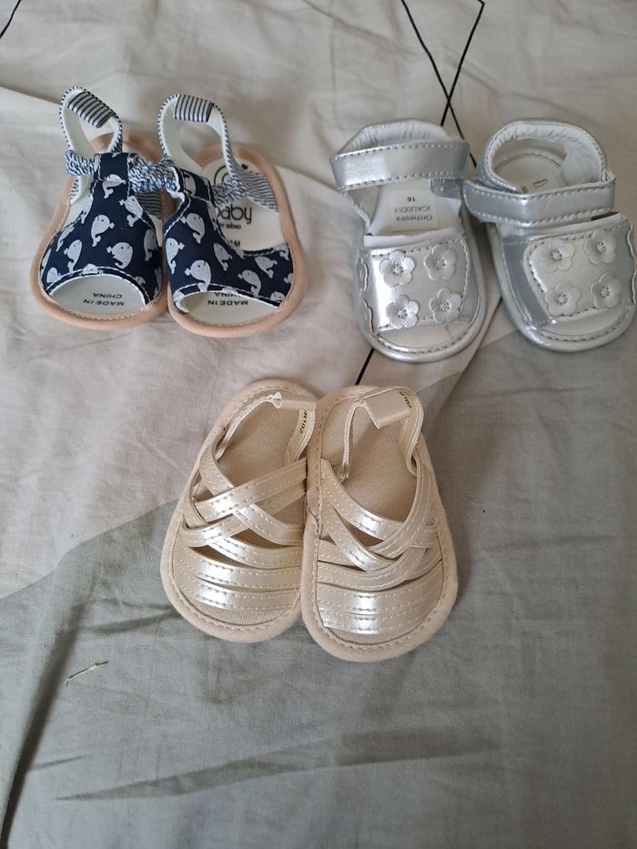 Lot de 3 paires de sandales  bébé